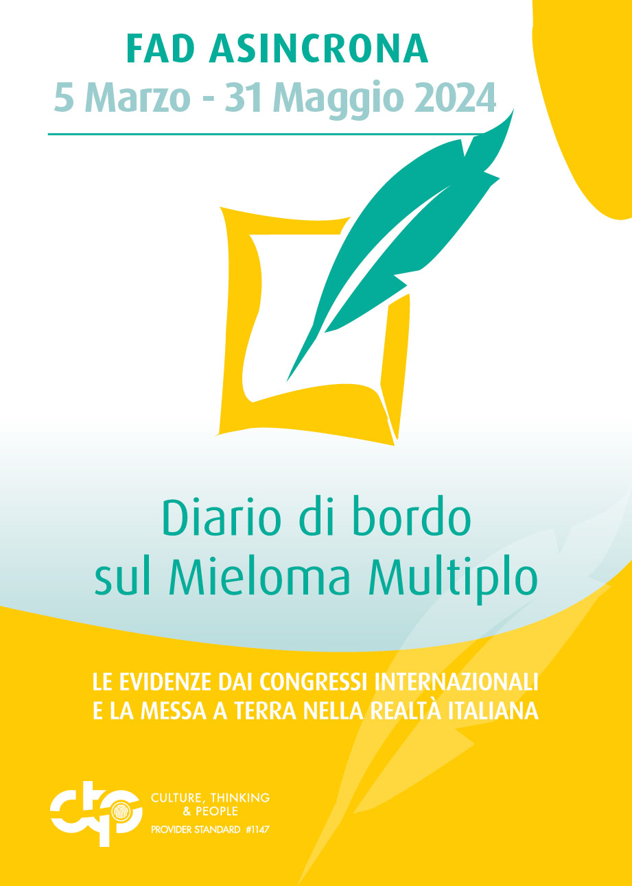 Diario di bordo sul Mieloma Multiplo: le evidenze dai congressi internazionali e la messa a terra nella realtà italiana - Milano, 05 Marzo 2024